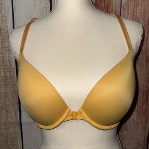 PINK Victoria's Secret 36C Wear Everywhere Push-up Golden Yellow Bra